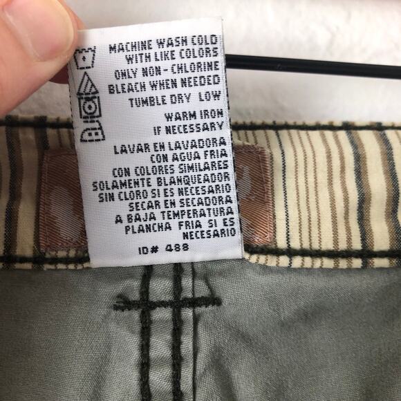 VTG NOBO No Boundaries Khaki Green Cargo Pants Sz 15 y2k 00s Utility Gorpcore - Picture 8 of 10